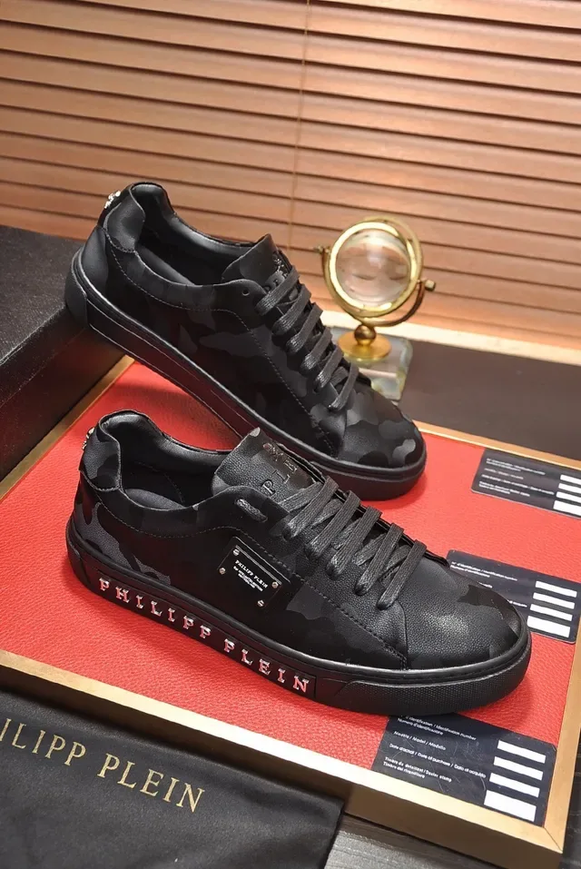 Philipp Plein impresión camuflaje zapatillas lifestyle de bajo corte 5