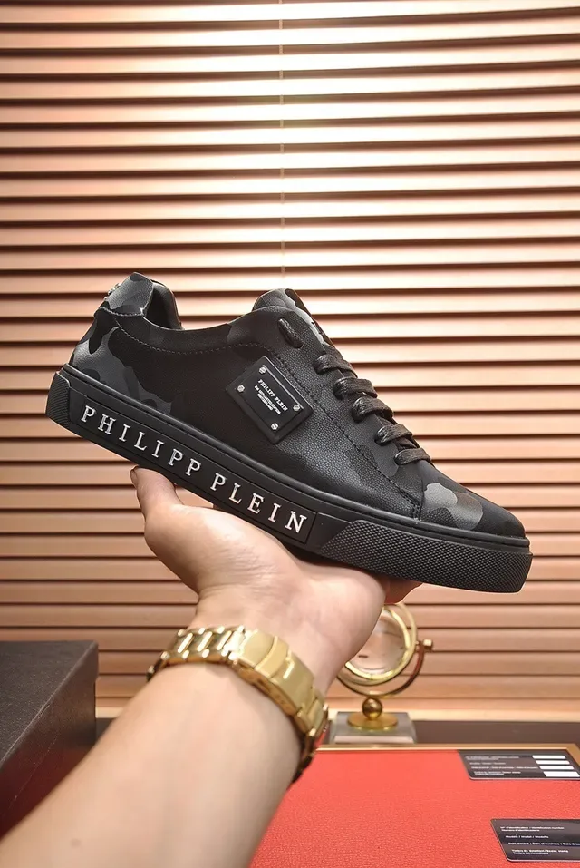 Philipp Plein impresión camuflaje zapatillas lifestyle de bajo corte 6