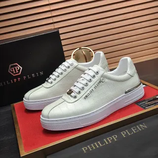 Philipp Plein Croc-Embossed Leather Platform Lifestyle Sneakers
