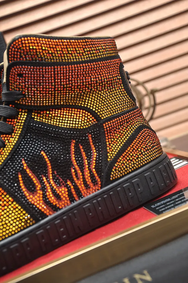 Philipp Plein Crystal Flame 高帮生活方式运动鞋 9