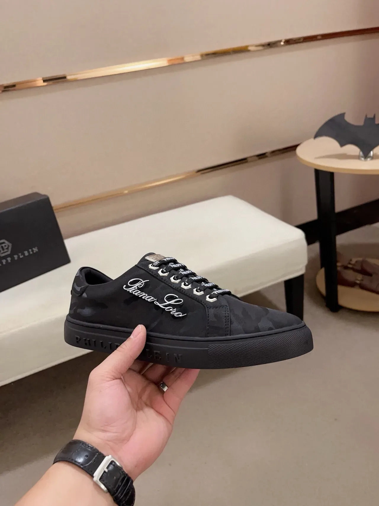 Philipp Plein Gianna Loro Camo Print Tênis Lifestyle 4