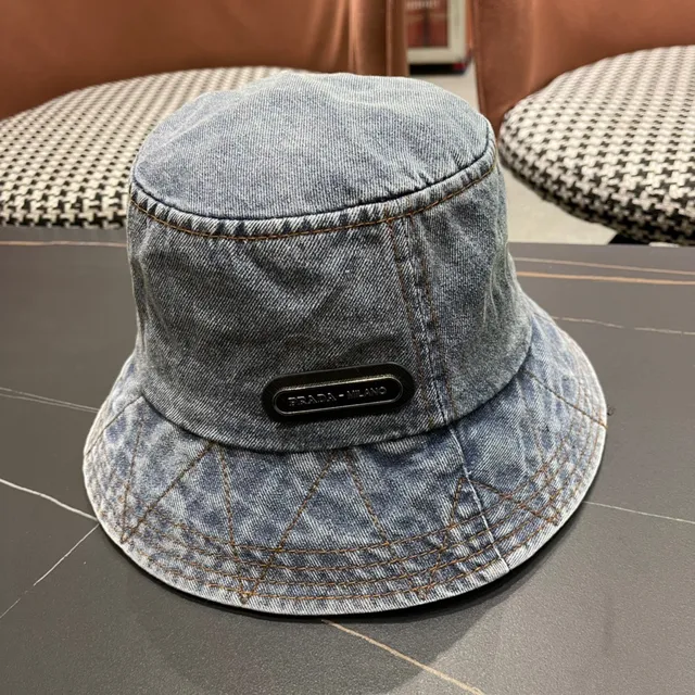 Prada Chapéu de Balde Jeans Acid Wash 3