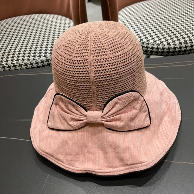 Prada Beige Black Wide-Brimmed Soft Crown Bucket Hat 5