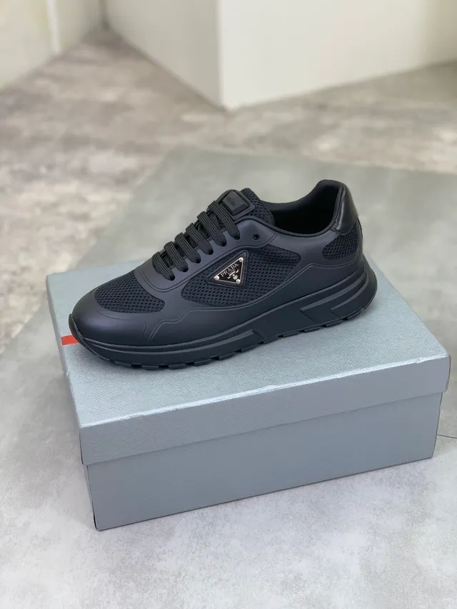 Prada Cloudbust Black Mesh and Rubber Lifestyle Sneakers 4