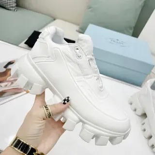 Prada Cloudbust tênis chunky branco