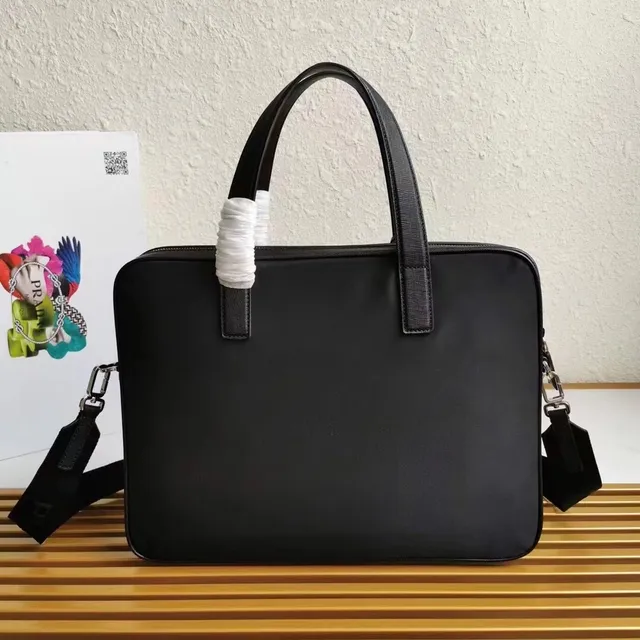 Prada Galleria Black Nylon Structured Tote Bag 3