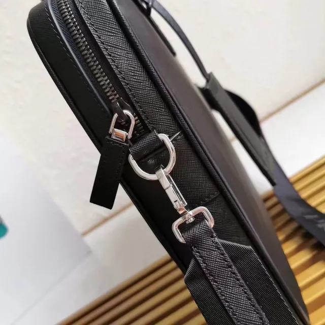 Prada Galleria Black Nylon Structured Tote Bag 4