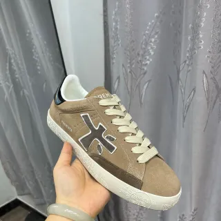 Premiata X Logo Taupe Suede Lifestyle Sneakers