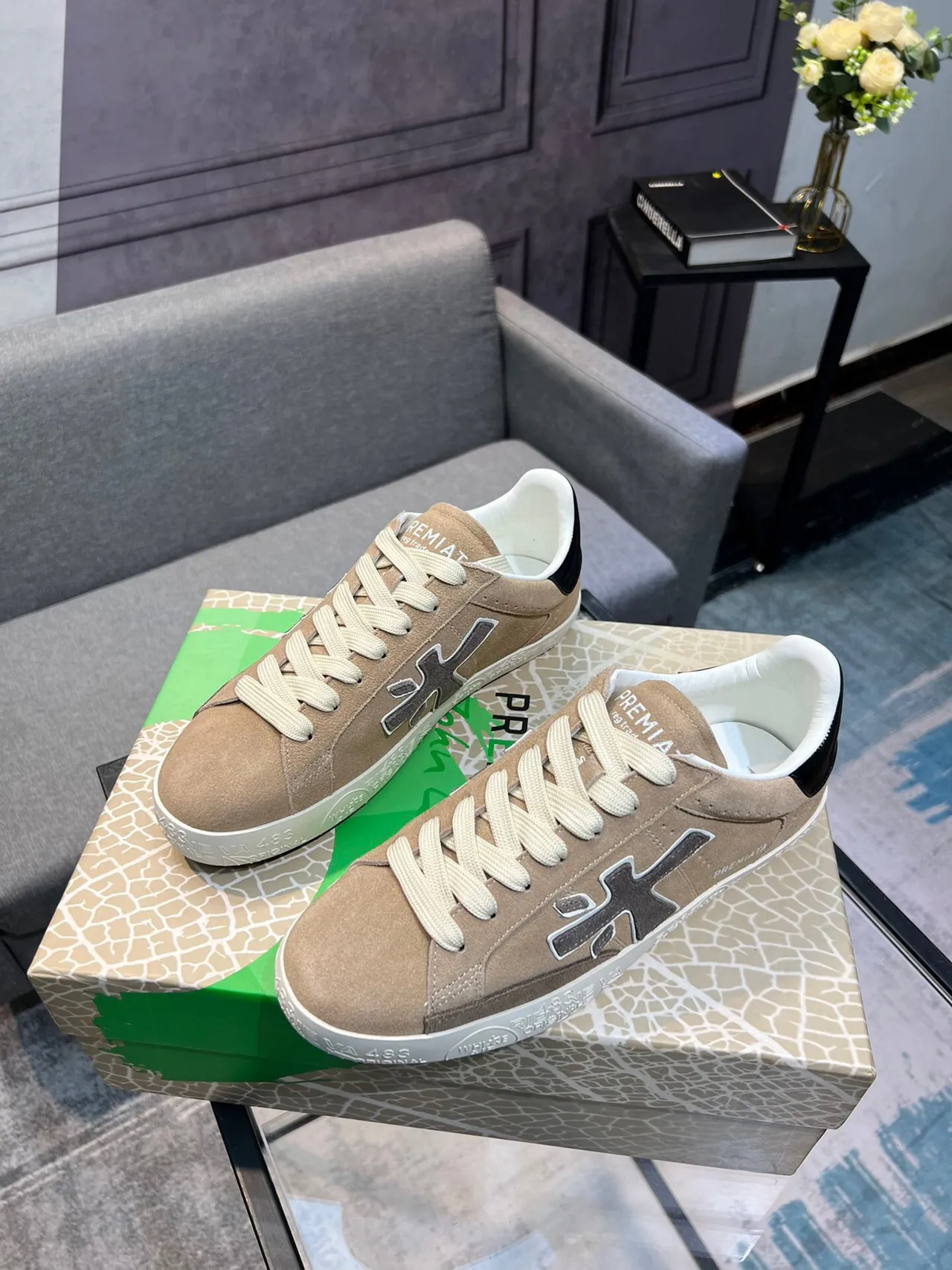 Premiata X Logo حذاء رياضي أسلوب حياة تويب سويد 3