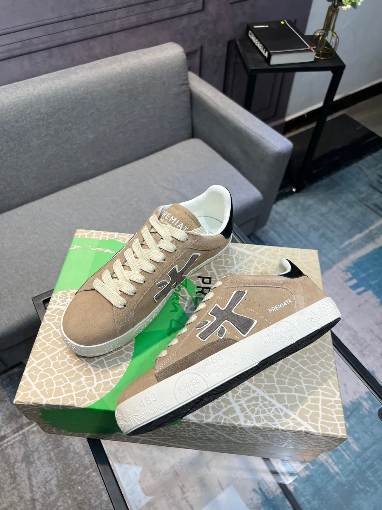 Premiata X Logo حذاء رياضي أسلوب حياة تويب سويد 4