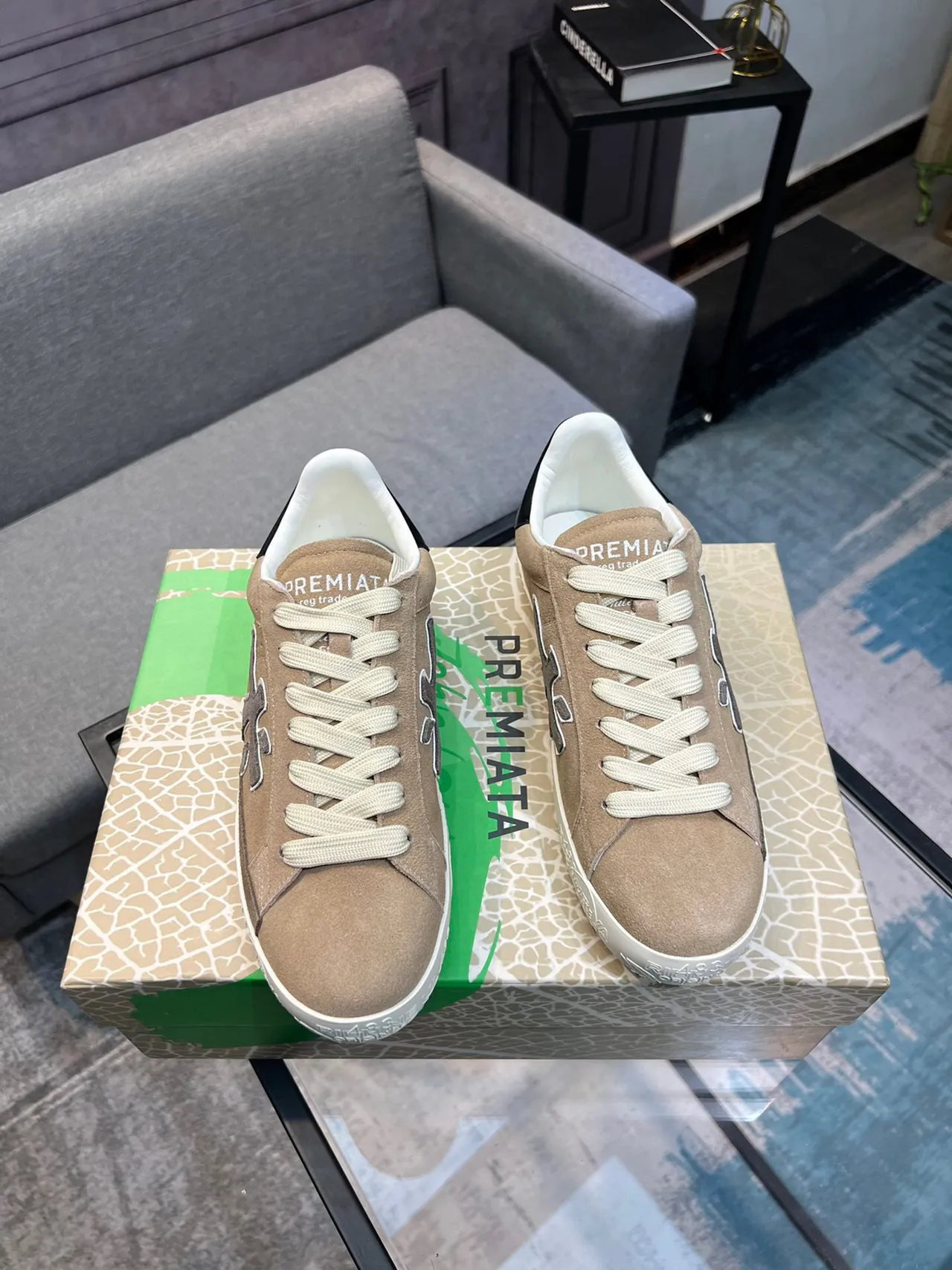 Premiata X Logo حذاء رياضي أسلوب حياة تويب سويد 5