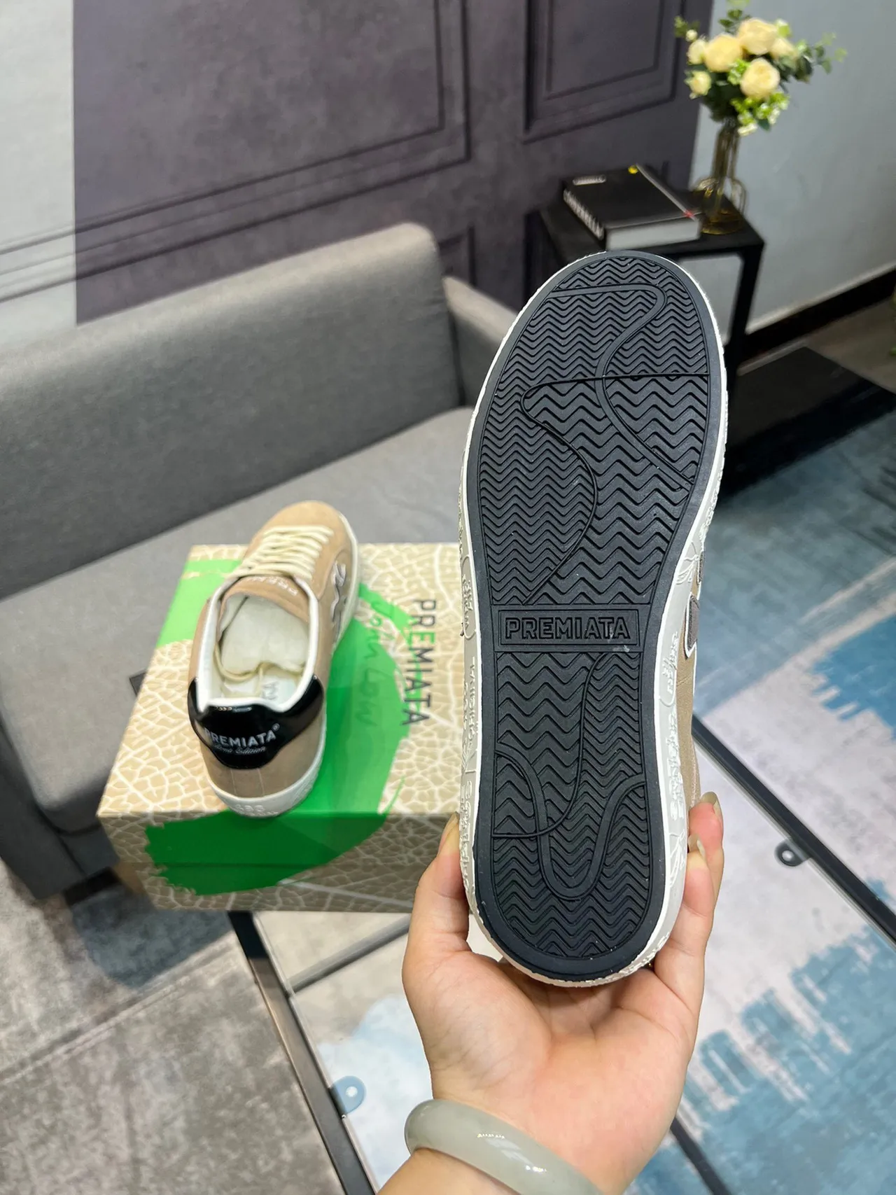 Premiata X Logo حذاء رياضي أسلوب حياة تويب سويد 6