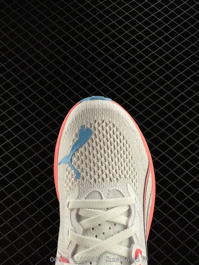 Puma Deviate NITRO 3 أبيض وردي أزرق أحذية جري 3