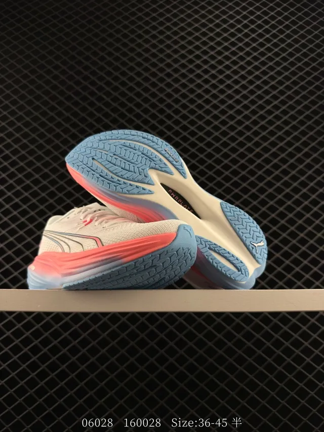Puma Deviate NITRO 3 أبيض وردي أزرق أحذية جري 6