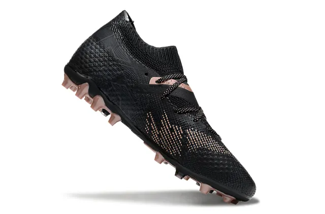 Puma Future Z علوة سوداء ذهبية من التريكو نظام الرباط المتكامل أحذية كرة القدم للأرض الصلبة 2