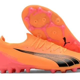 Puma Future Z Faster Orange Pink Firm-Ground Soccer Shoes