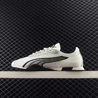 Puma H-Street सफेद और काला मेश लाइफस्टाइल स्नीकर