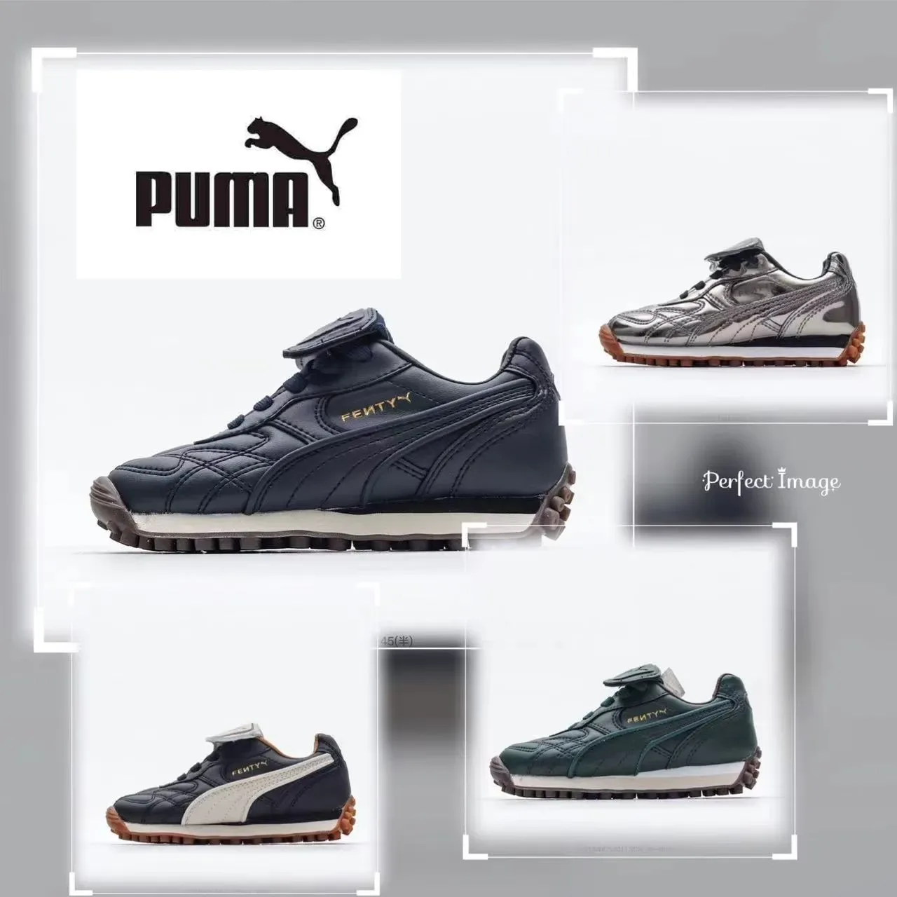 Puma Palermo Black Gold tige en cuir matelassé T-Toe Cap chaussures lifestyle 12