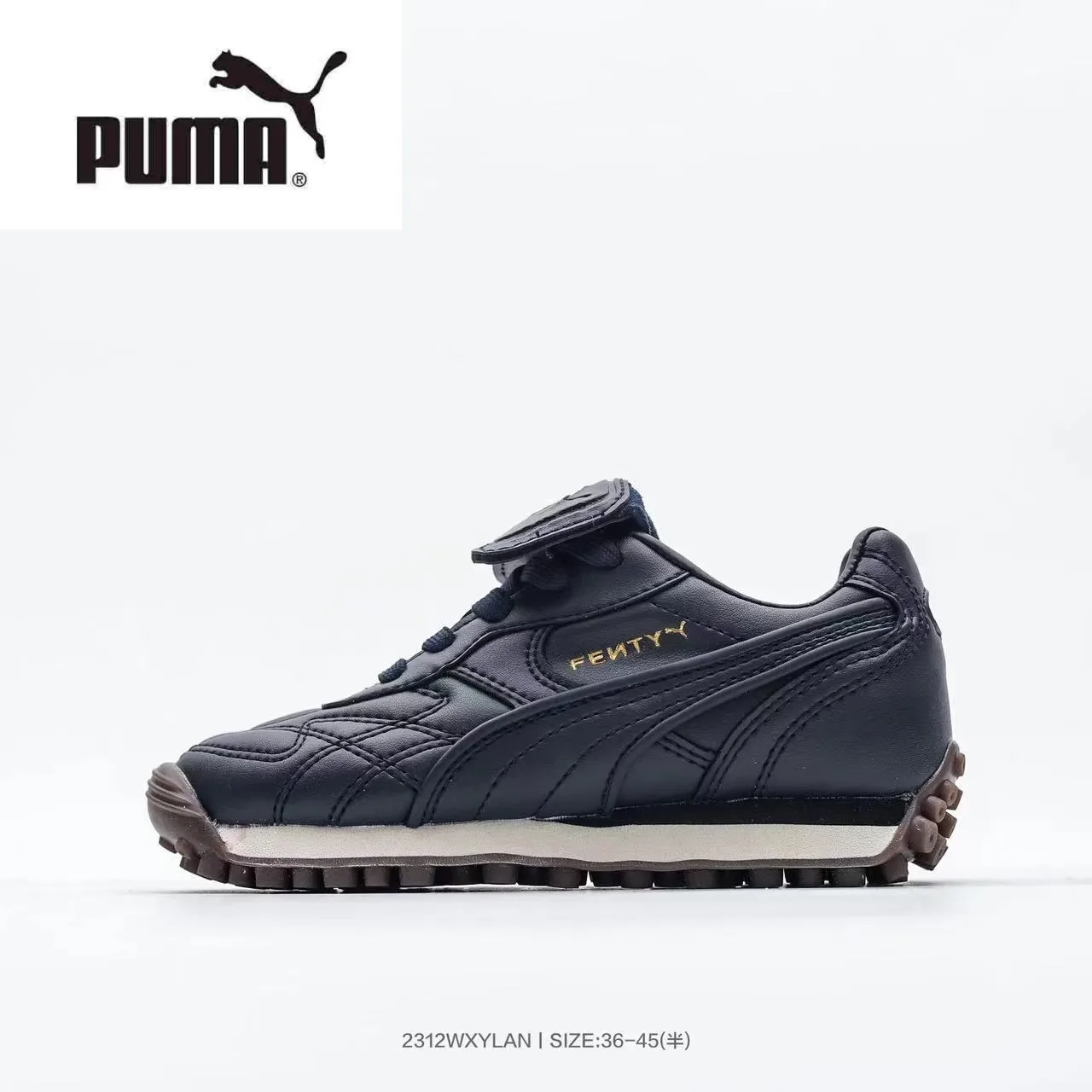 Puma Palermo Black Gold tige en cuir matelassé T-Toe Cap chaussures lifestyle 15