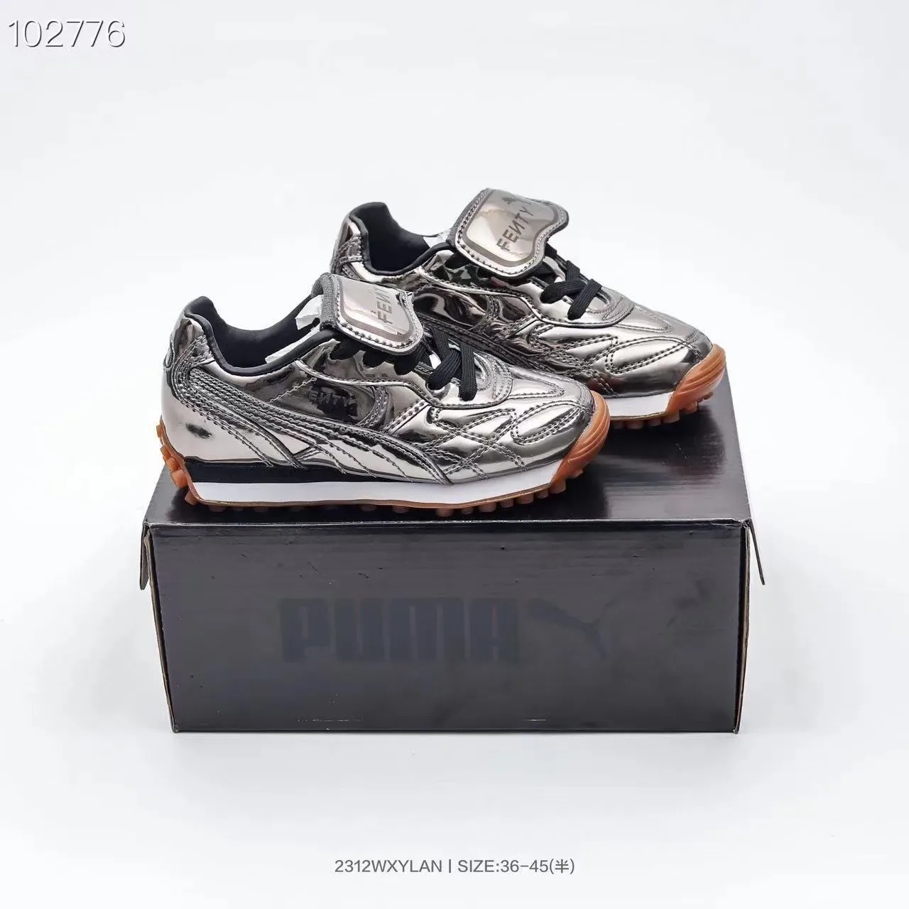 Puma Palermo Black Gold tige en cuir matelassé T-Toe Cap chaussures lifestyle 19