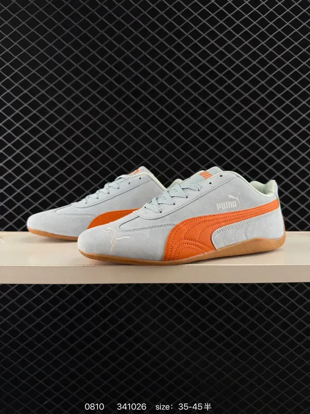 Puma Speedcat OG Cinza e Laranja Lifestyle Sneakers 3