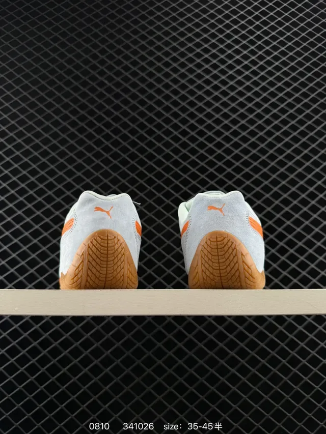 Puma Speedcat OG Cinza e Laranja Lifestyle Sneakers 4