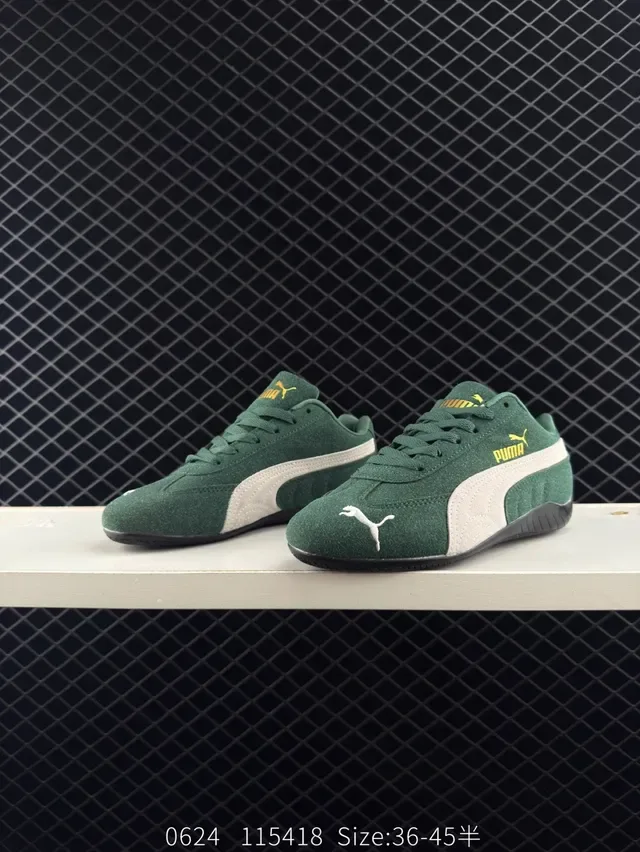 Puma Speedcat OG Vert et Off-White chaussures lifestyle 2