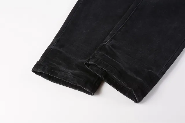 Purple Brand Jeans Distressed Noirs Lavés Slim-Fit 3