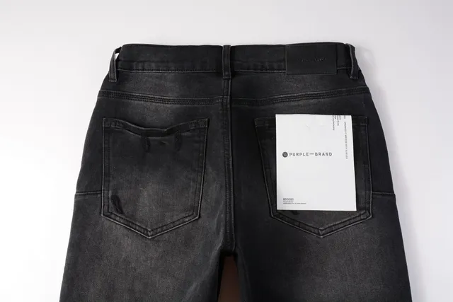 Purple Brand Jeans Distressed Noirs Lavés Slim-Fit 6