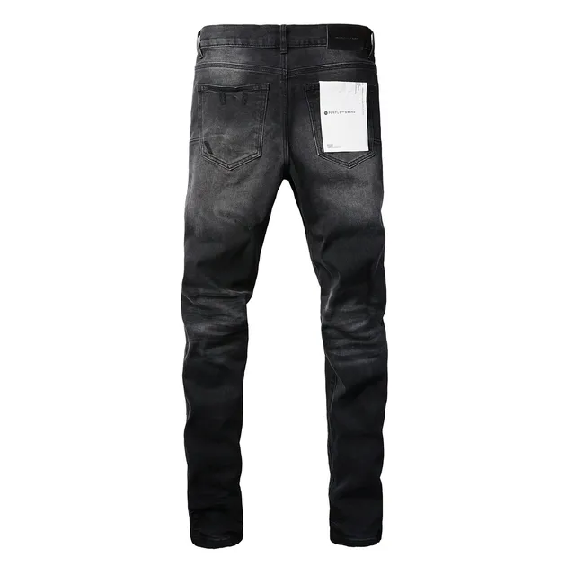 Purple Brand Jeans Distressed Noirs Lavés Slim-Fit 16