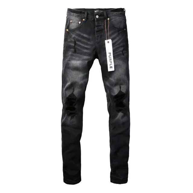 Purple Brand Jeans Distressed Noirs Lavés Slim-Fit 17