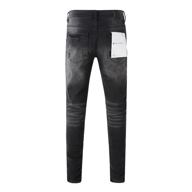 Purple Brand Jeans Distressed Noirs Lavés Slim-Fit 18