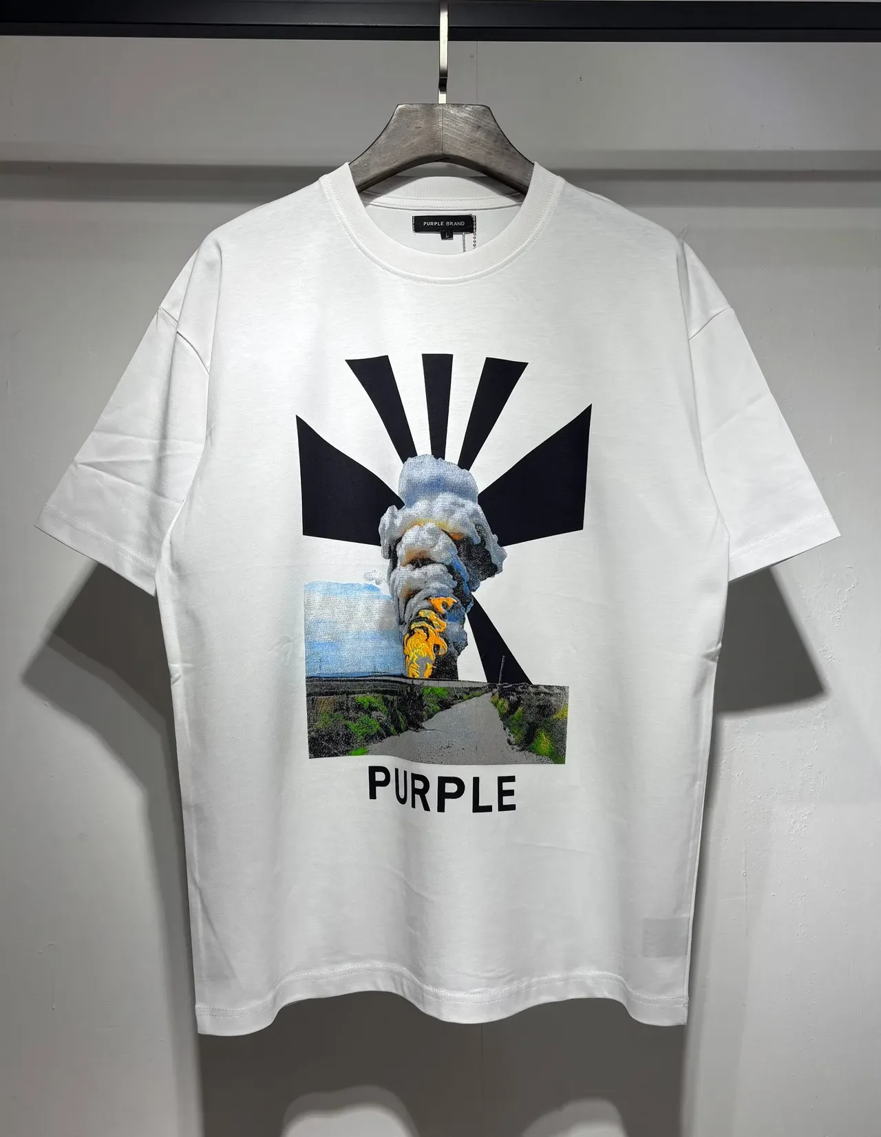 Purple Brand ग्राफिक प्रिंट ओवरसाइज़्ड टी-शर्ट 7