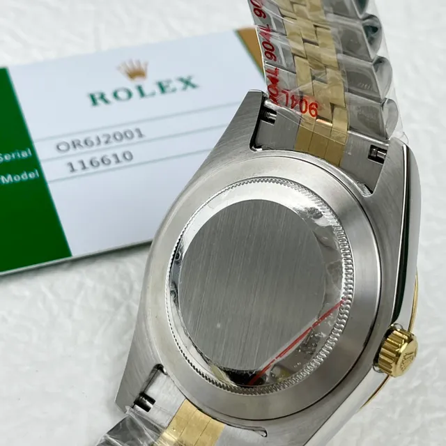 Rolex Sky-Dweller ثنائي اللون من الفولاذ المقاوم للصدأ والذهب وجه أبيض ساعة ميكانيكية 4
