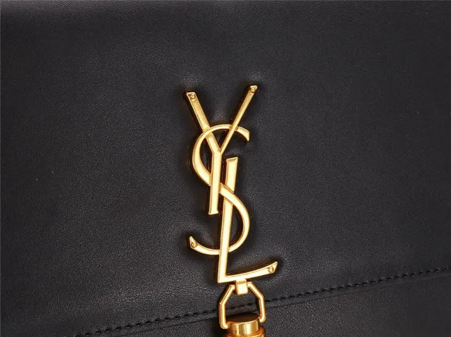 Saint Laurent Loulou Black Gold Chain Bag 9