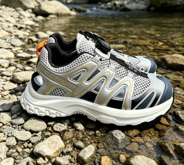 Salomon ACS Pro Silver Black Lime Green Chunky Sneakers 5