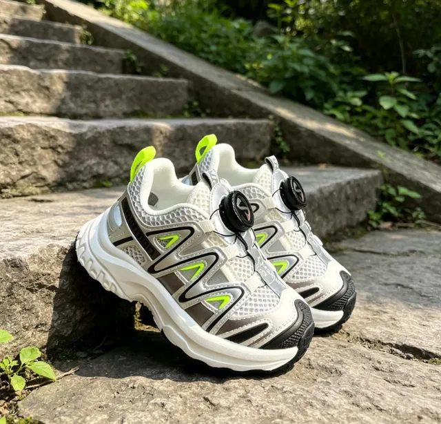 Salomon ACS Pro Silver Black Lime Green Chunky Sneakers 9