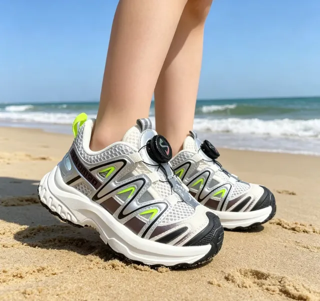 Salomon ACS Pro Silver Black Lime Green Chunky Sneakers 11