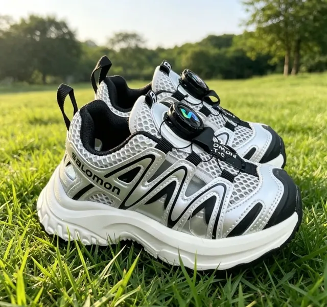 Salomon ACS Pro Silver Black Lime Green Chunky Sneakers 17