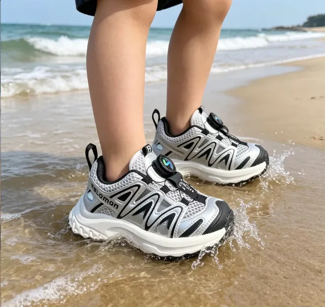 Salomon ACS Pro Silver Black Lime Green Chunky Sneakers 20