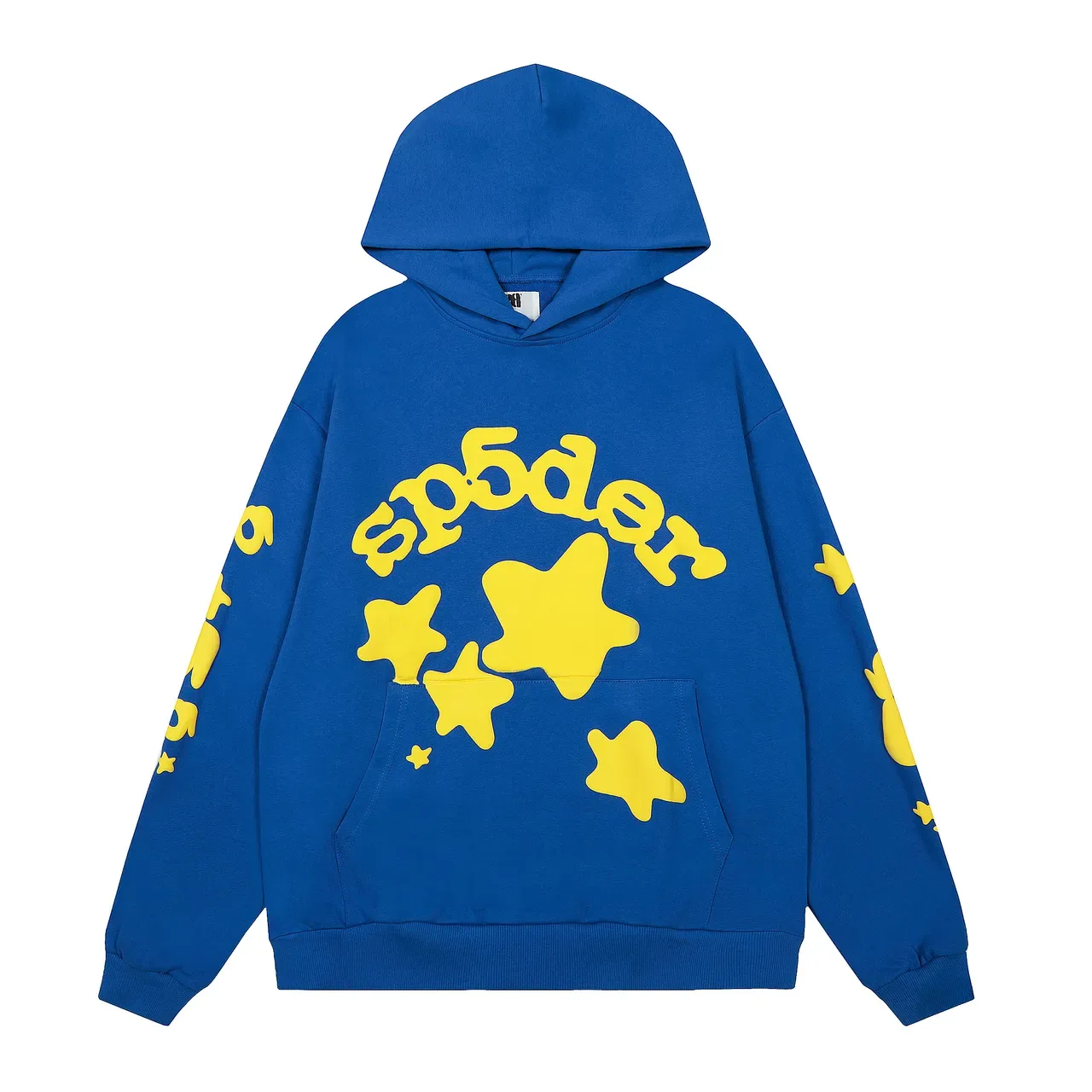 Sp5der Hoodie Oversized Fit Beige Red Graphique 17