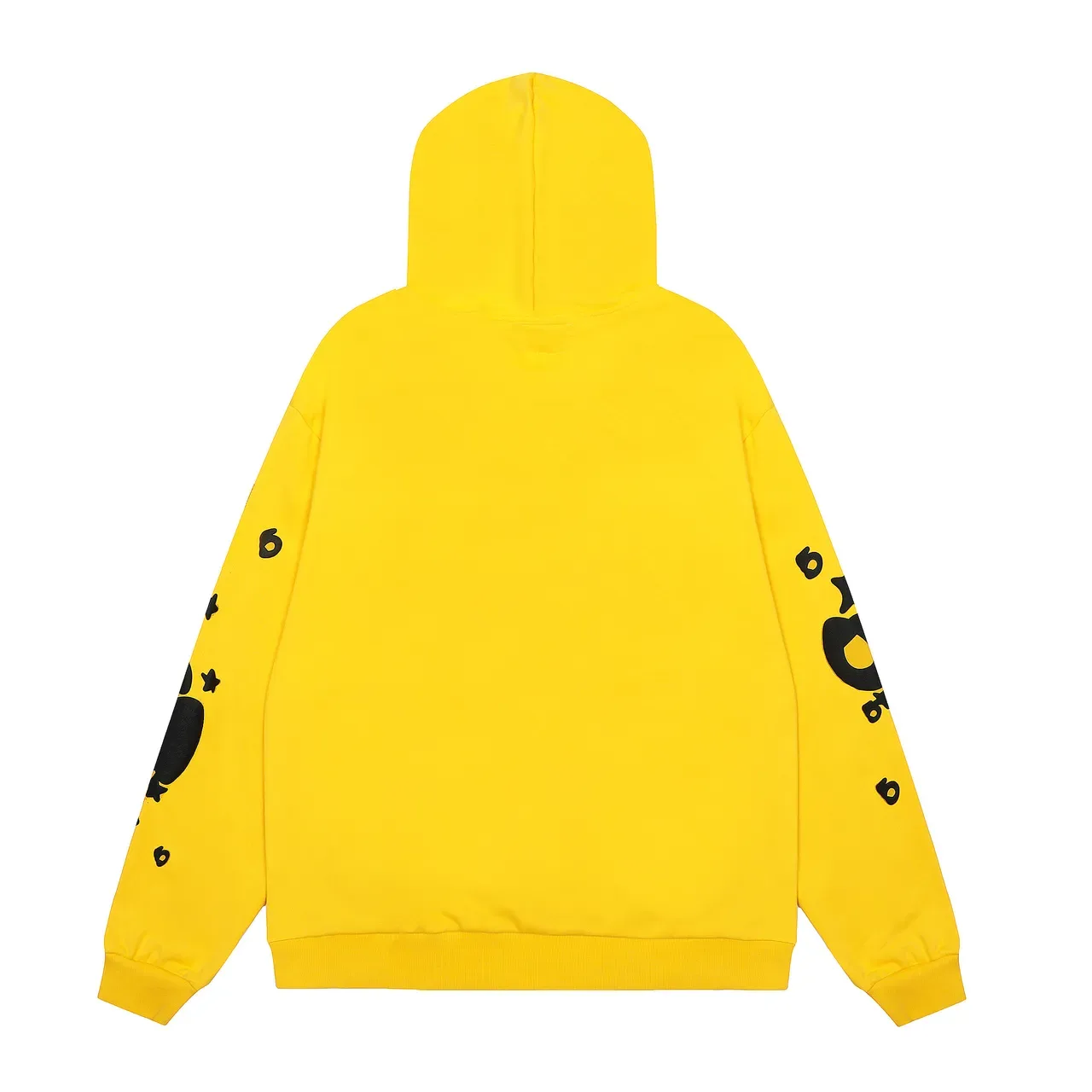 Sp5der 黄色黑色 Oversized 卫衣 印花 Joggers Tracksuit 3