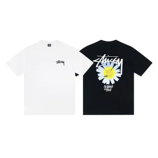 Stussy डेज़ी ग्राफिक प्रिंट टी-शर्ट