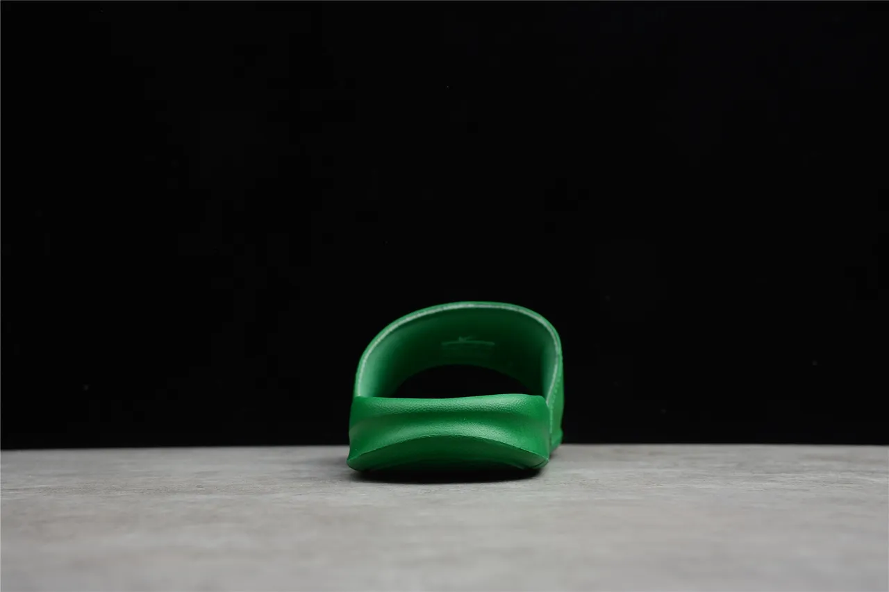 Stussy Signature Logo Vert Blanc Caoutchouc Moulé Lanière Unique Claquettes 2