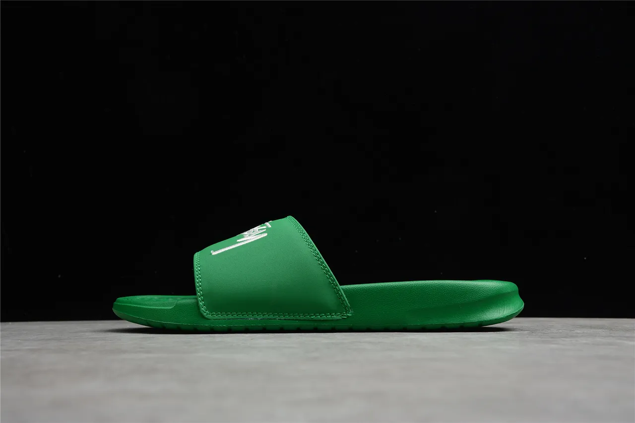 Stussy Signature Logo Vert Blanc Caoutchouc Moulé Lanière Unique Claquettes 7