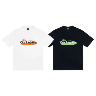 Stussy x Our Legacy ग्राफिक ओवल लोगो टी-शर्ट