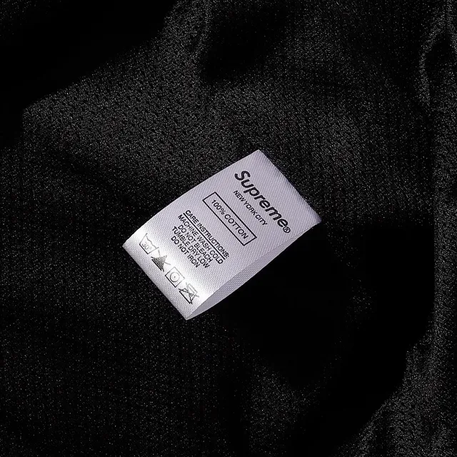 Supreme Black White Full-Zip Contrast-Panel Windbreaker 6