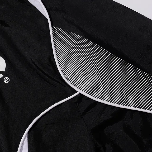 Supreme Black White Full-Zip Contrast-Panel Windbreaker 14