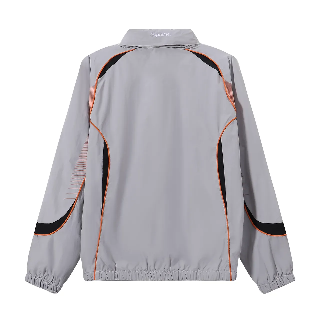 Supreme Black White Full-Zip Contrast-Panel Windbreaker 19