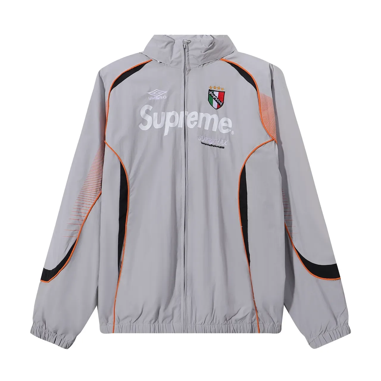 Supreme Black White Full-Zip Contrast-Panel Windbreaker 20
